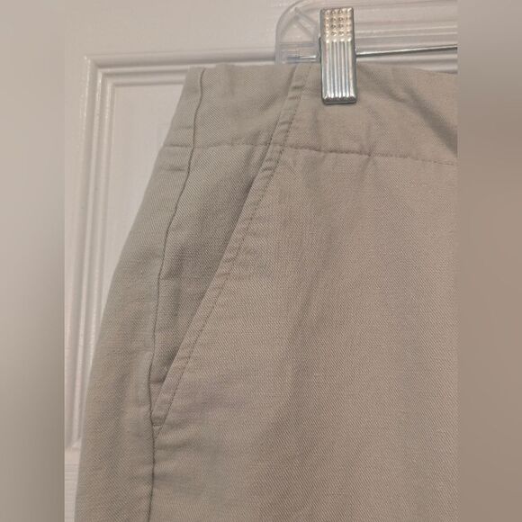 Talbots Heritage Women's Casual Linen Blend Drawstring Pants Beige Wide Leg 16 - Picture 4 of 10